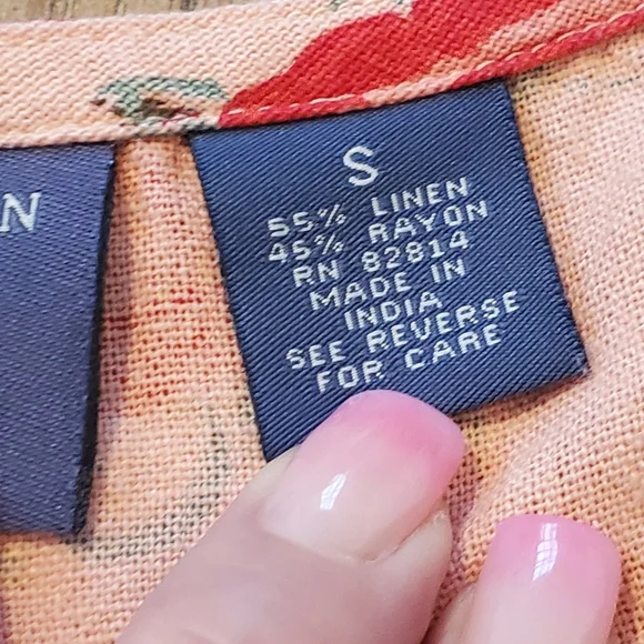 Mountain Lake Casuals Cottagecore Linen Blend Floral Dress Kawaii Friends Garden - Picture 11 of 12